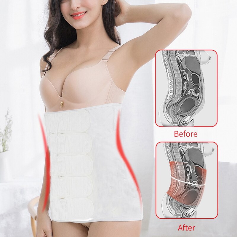 Regulowana opaska na pas po pas ciążowy po porodzie bandaż zespół odzyskiwanie Shapewear gorset pas gorset wyszczuplający