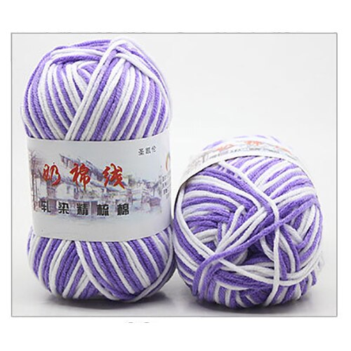 50g/Ball Kammgarn #5 Abschnitt-färben Nahen-dicke Milch Baumwolle Weiche Baby Garn Hand betroffen Häkeln Baby Wolle JK489: 8