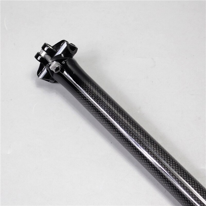 Carbon Fiber Bike Seatpost 30.4 x 400mm Bicycle Seat Tube 3K Glossy Road/Mtb Cycling Carbon Seat