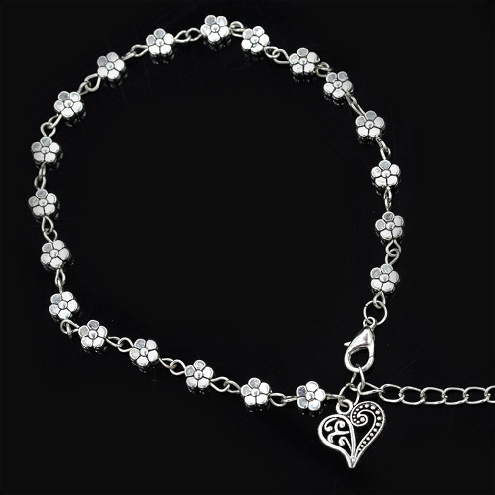 Bracelets de cheville en perles pour femmes, chaîne de cheville, style bohémien, bleu, été, pieds nus sur les jambes, sandales, coquillage sable, plage, pour filles