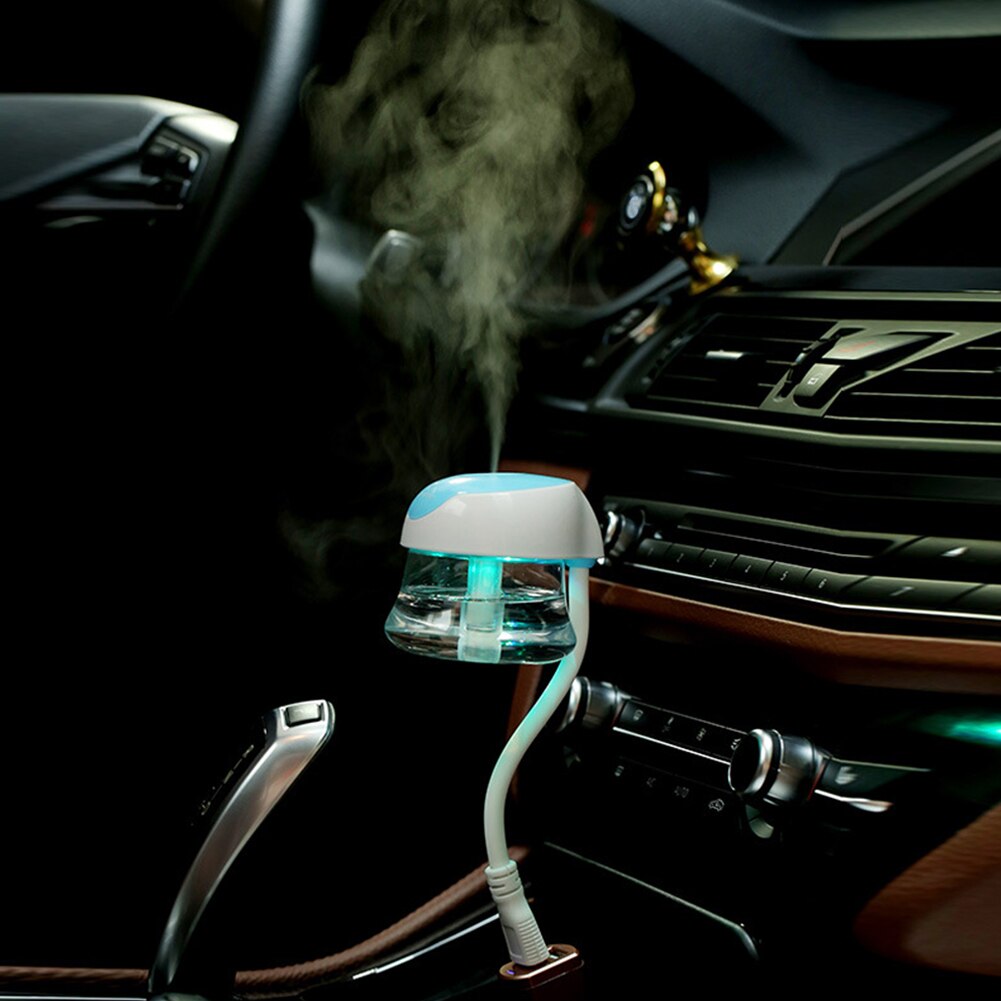 Car Humidifier Home Aromatherapy Led Portable USB Air Purifier Fresh Electric Mini Essential Oil Diffuser Quiet Accessories