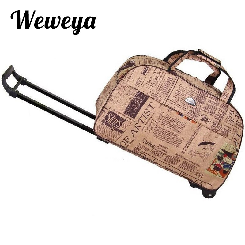 Weweya Waterproof Rolling Luggage Bag Thick Style Rolling Suitcase Trolley Luggage Women&amp;Men Travel Bags Suitcase With Wheel: 08