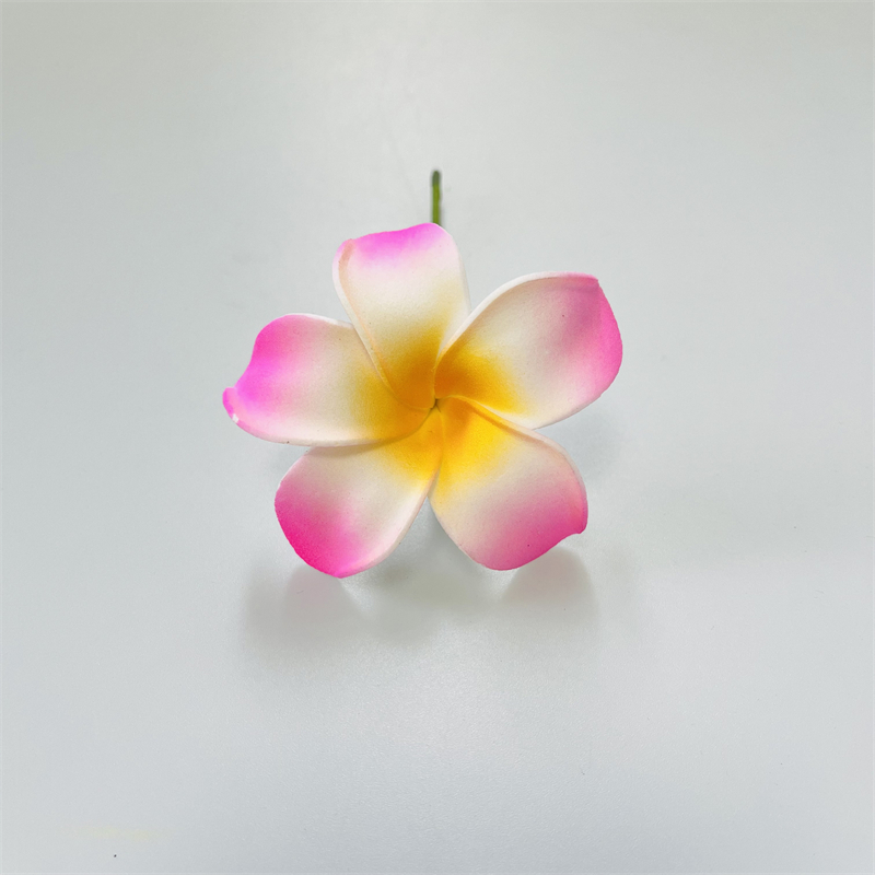 12 piezas de pinzas para el cabello de flores de Plumeria hawaiana, tocados de flores de espuma de playa de 2,4 pulgadas para accesorios para de boda: Rosa