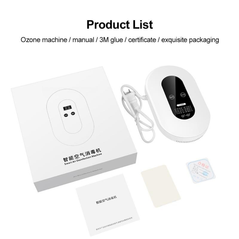 Desodorante de formaldehído inteligente para el hogar, máquina de ozono casero de material ABS, dispositivo desodorante para cocina, purificador de aire electrónico