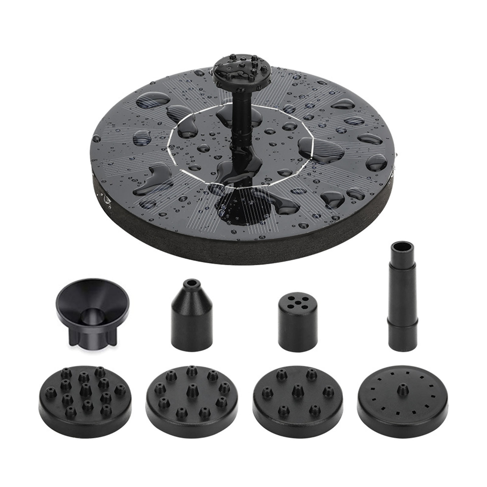 Solar Water Fountain Pool Pond Waterfall Fountain Garden Decoration Outdoor Bird Bath Solar Powered Fountain Floating Water