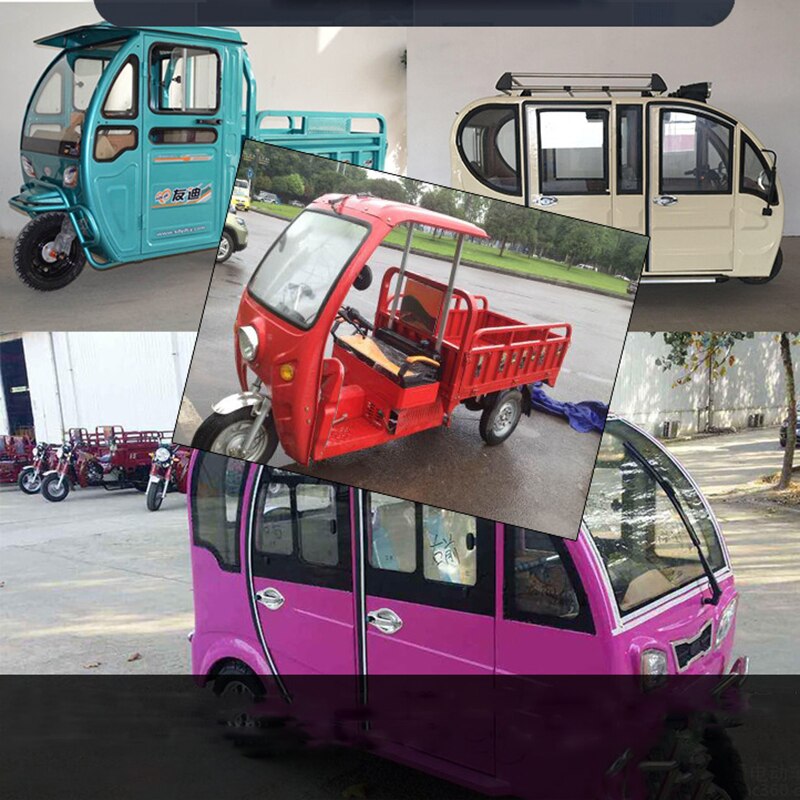 Trehjulet rund konkav konveks spejl 6mm/8mm 360 graders justerbar motorcykel auto bilcykel 4- hjul reflektor bakspejle