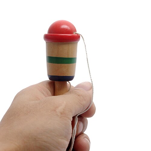 Japanse Traditionele Houten Kendama Ball Game Balance Ervaring Educatief Speelgoed