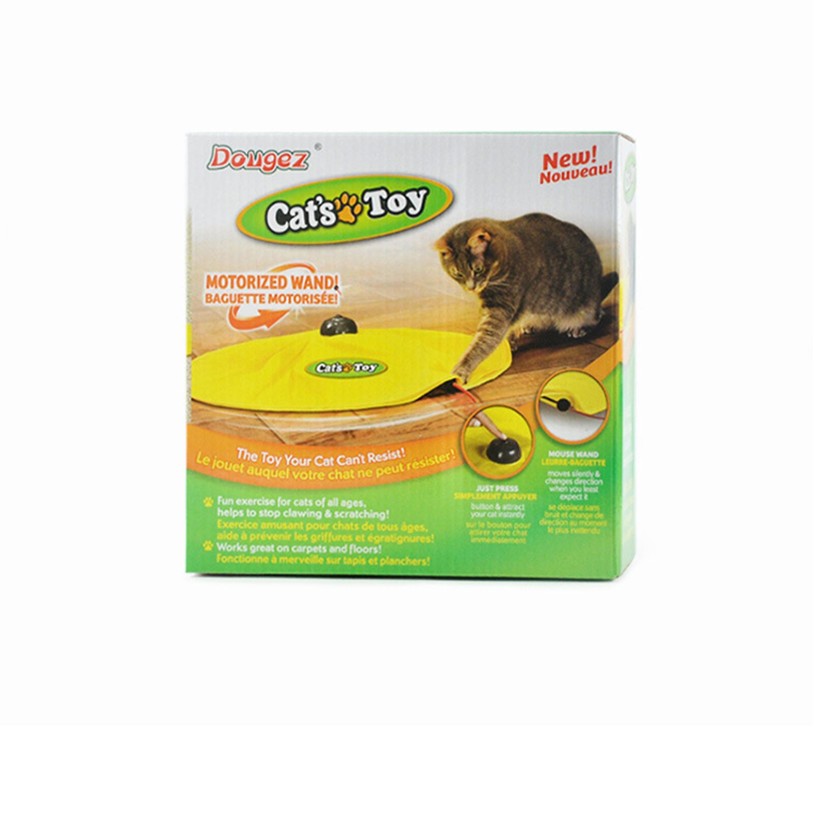 Jouet pour attraper la queue du chat, baguette motorisée, souris de panique mobile, jeu interactif pour chat