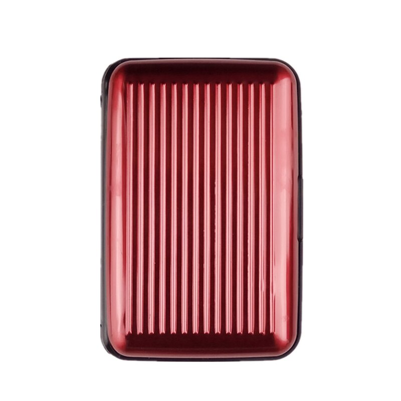 Męskie aluminiowe etui na karty bankowe blokujące twarde etui portfel solidna karta kredytowa skanowanie anty-RFID chroni etui na karty: Beżowy