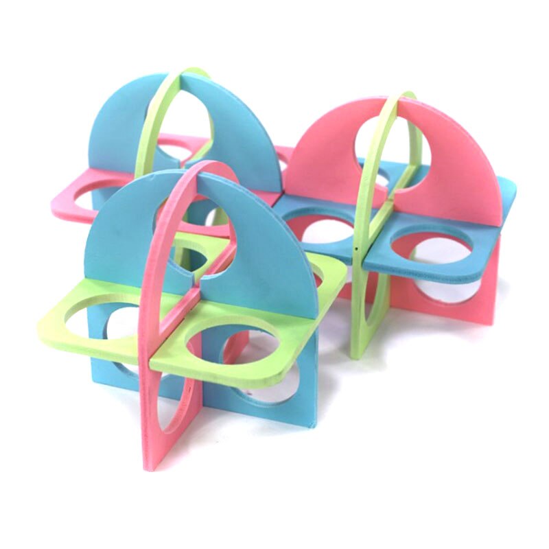 Funny Hamster Toy Fitness Circle Pet Toys Natural Wooden Toys Small Animals Cage Accessories Pet Products