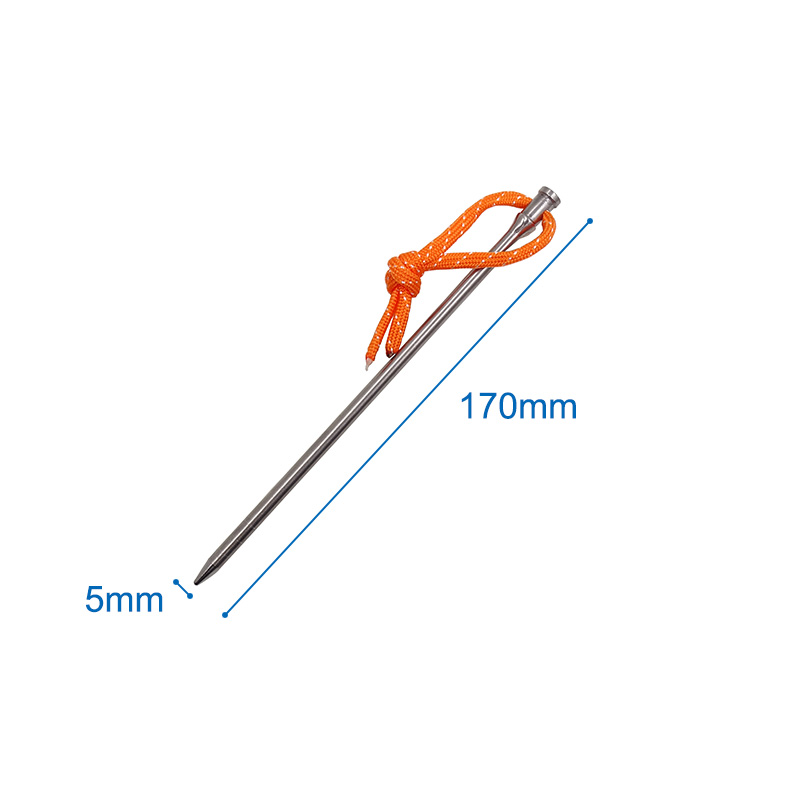 Titanium Tentharingen Ultralight Hoge Sterkte Tent Stakes Lichtgewicht Winddicht Touw Nail Camping Tent Accessoires Nooit Roestig