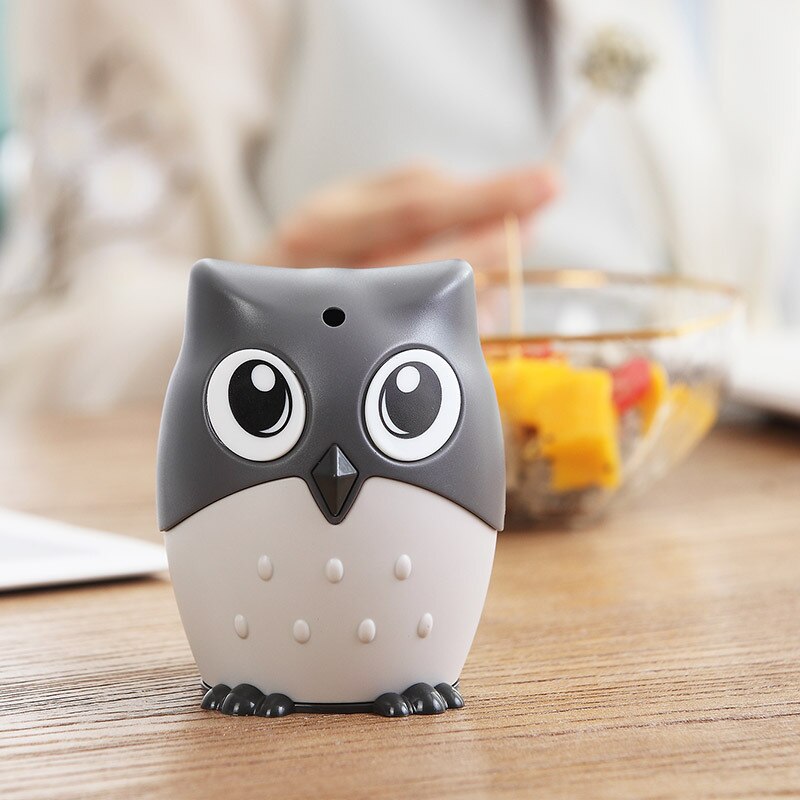 Distributeur automatique de cure-dents, hibou de dessin animé, conteneur de cure-dents de bureau