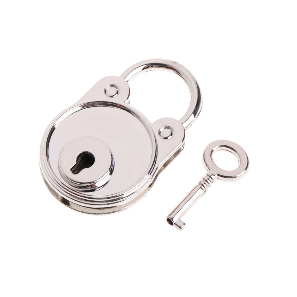 Beer Vintage Oude Antieke Stijl Mini Archaize Hangsloten Sleutel Slot Met Sleutel: S