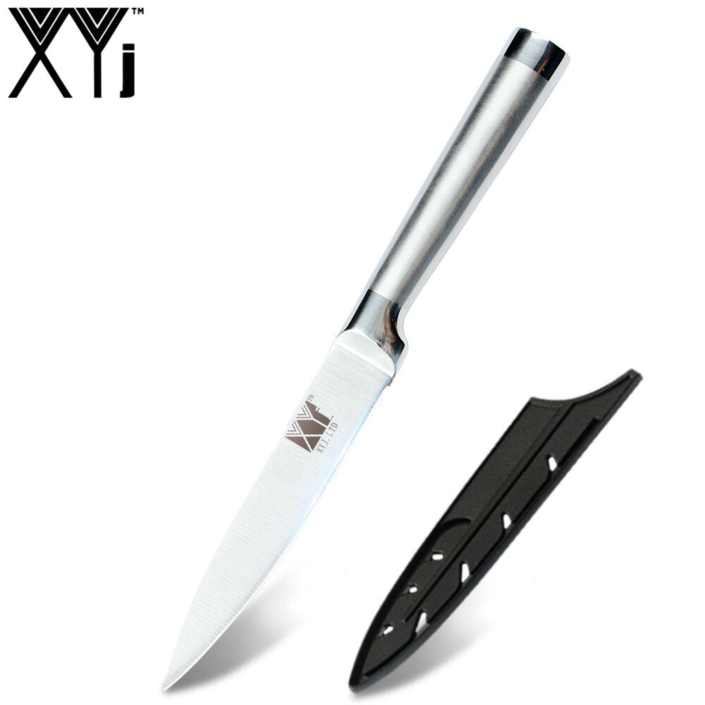 Kokkeknive santoku køkkenknive i rustfrit stål bloksliber kløver skæreknivbetræk etui: 5 in værktøjskniv