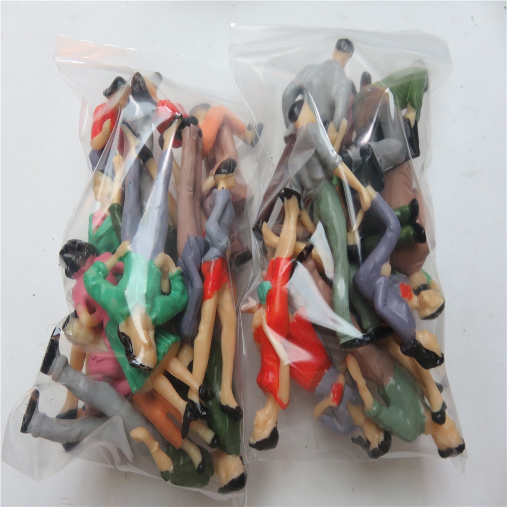 30Pcs/lot 1:25 Scale Model Miniature Figures Architectural Model Human Model ABS Plastic Peoples