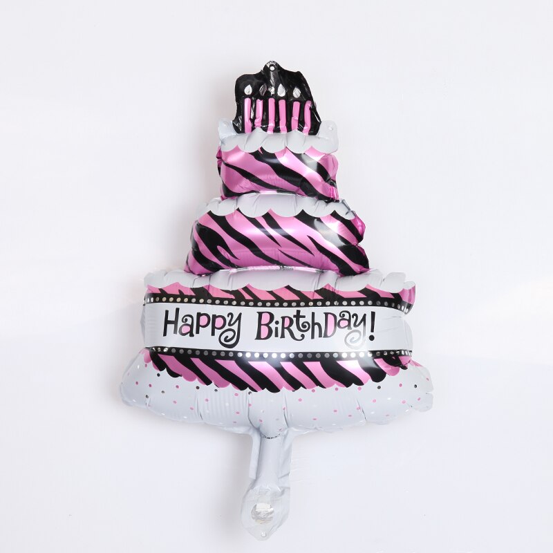 16 inch Happy Birthday balloon Banner Letters Birthday Party Decoration Foil Air Alphabet Balloons Baby Shower Supplies kid: mini cake