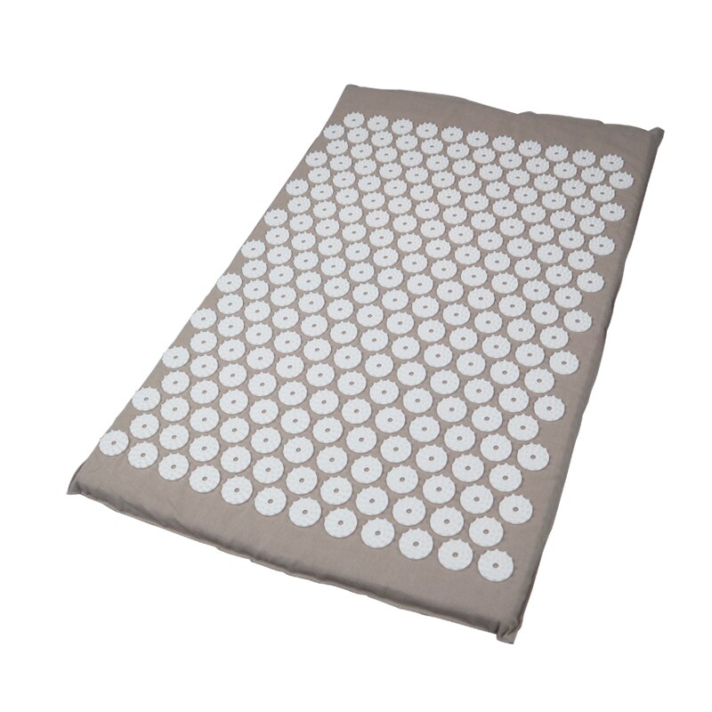 Cojín de acupuntura para aliviar el estrés, colchoneta de acupresión para el dolor de espalda/almohada, estera de masaje de Punta rosa, masaje y relajación: gray mat