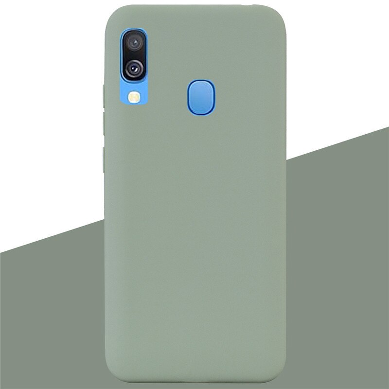 For Samsung A40 Case Silicone Cover Soft TPU Phone Case For Samsung Galaxy A40 A 40 A405 SM-A405F A405F Silicon Case Coque Funda: 8 Bean Green