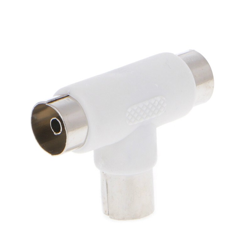 Anpwoo 2 -vejs tv t splitter antenne koaksialkabel han  to 2x hun stik adapter
