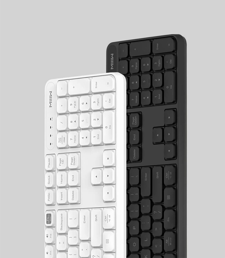 Original Xiaomi MIIIW 2,4 GHz Drahtlose Büro Tastatur Maus einstellen 104 Schlüssel Fenster Mac Kompatibel Wasserdichte Tragbare USB Tastatur
