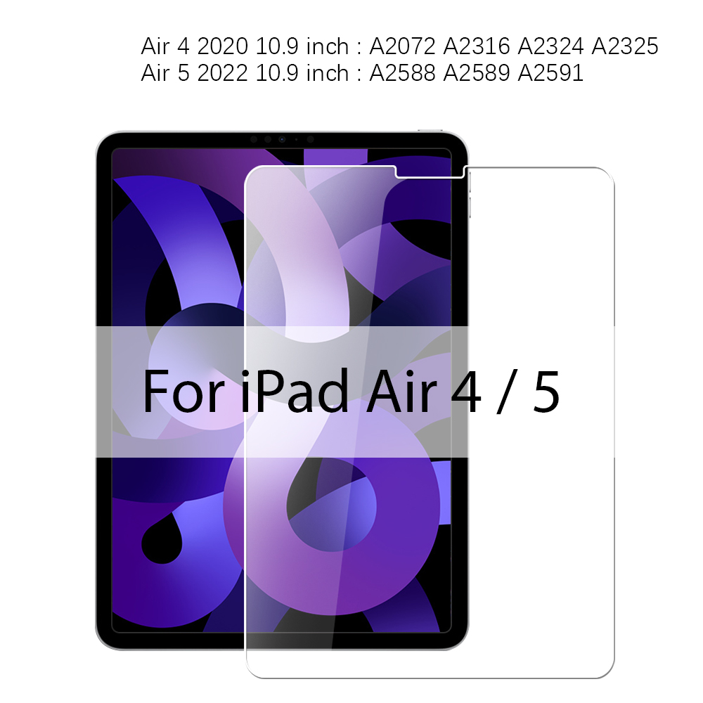 Protector de pantalla de vidrio templado para IPad Pro 12,9 12 9 11 13 pulgadas 2024 Air 4 5 10th 7th 8th 9th Generación 10,2 Mini 6 9,7 película: Verde