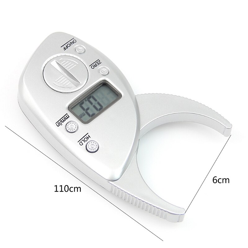 Portable LCD Digital Display Body Fat Monitor Analyzer Digital Skin Measuring Tester Fat Caliper Monitors Electronic Digital