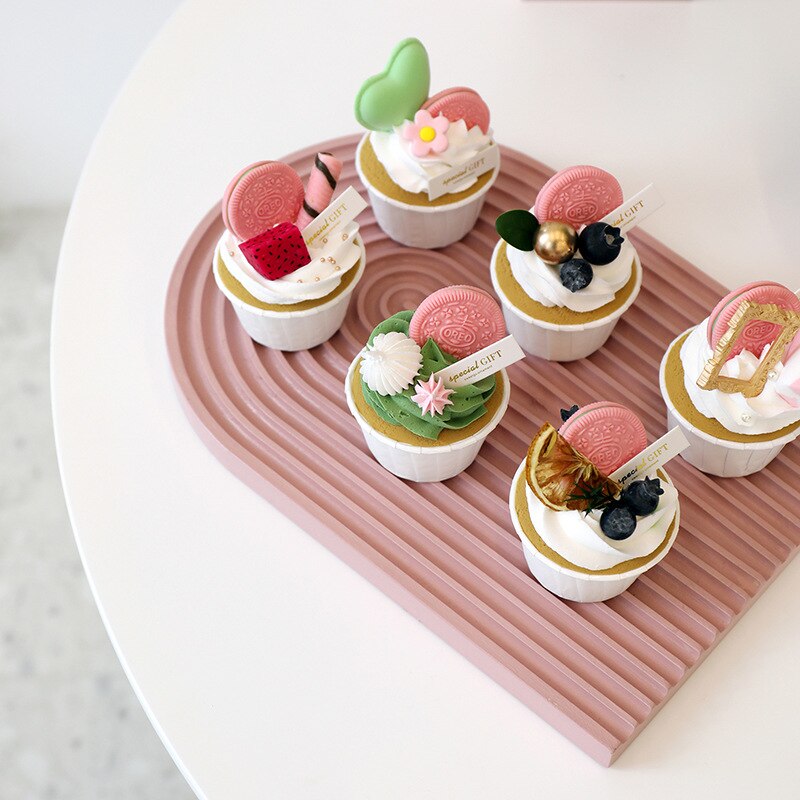 Bandejas de madera para picar, bandeja de pan de ondulación de agua, paleta de haya blanca/negra/gris, decoración de almacenamiento para mesa de pastel de postre