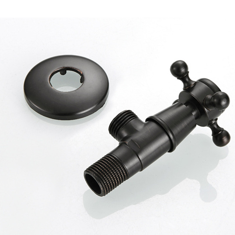European Style Copper Bathroom Toilet Angle Valve Antique Bronze Toilet Faucet Bidets Valve F1/2"x1/2" Water Fill