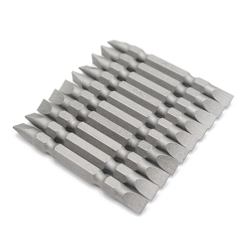 10PCS 1/4" Shank PZ0 PZ1 PZ2 PZ3 PH0 PH3 SL Screwdriver Bit Set 65MM Long Double End Philipps Pozi Slotted Screw Dirver Bits