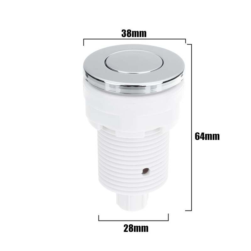 28/32/34mm Push Air Switch Button Pneumatic Air Pressure Switch Knob for Bathtub Spa Waste Garbage Disposal