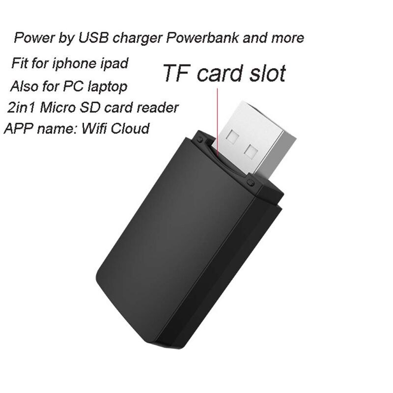 Tarjeta de memoria Micro SD 2in1 USB 2,0 TF adaptador de lector para iPhone iPad ordenador portátil