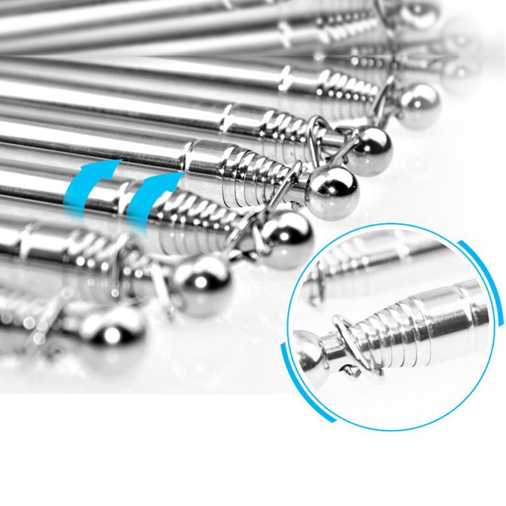 SNOWSTUFF Stainless Steel Telescopic Flag Pole For ATV, Quad, Snowmobile & Bike