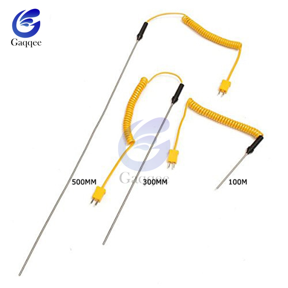 K-Thermokoppel Sensor 10 Cm/30 Cm/50 Cm Temperatuurregelaar-50C Tot 1200 met Kabel Voor Digitale Thermometer