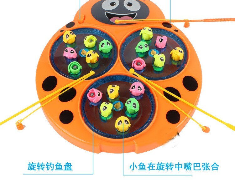 Smart leksak elektrisk leksak fancy elektrisk musik tallrikfiske leksaker leka pedagogisk batteridriven unisex elektronisk