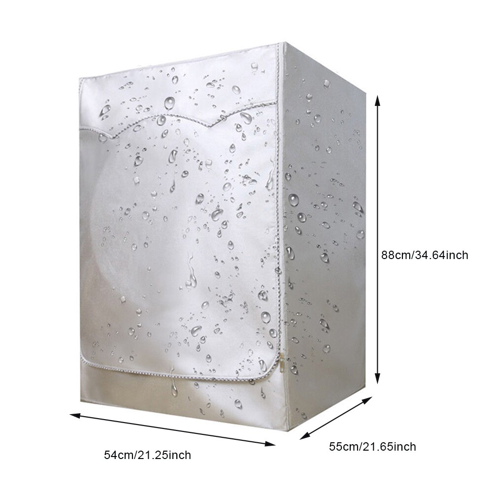 Washing Machine Cover For Front Load Washer & Home Sunscreen Laundry Dryer Waterproof Dust Proof Case Protective Dust Jacket: M