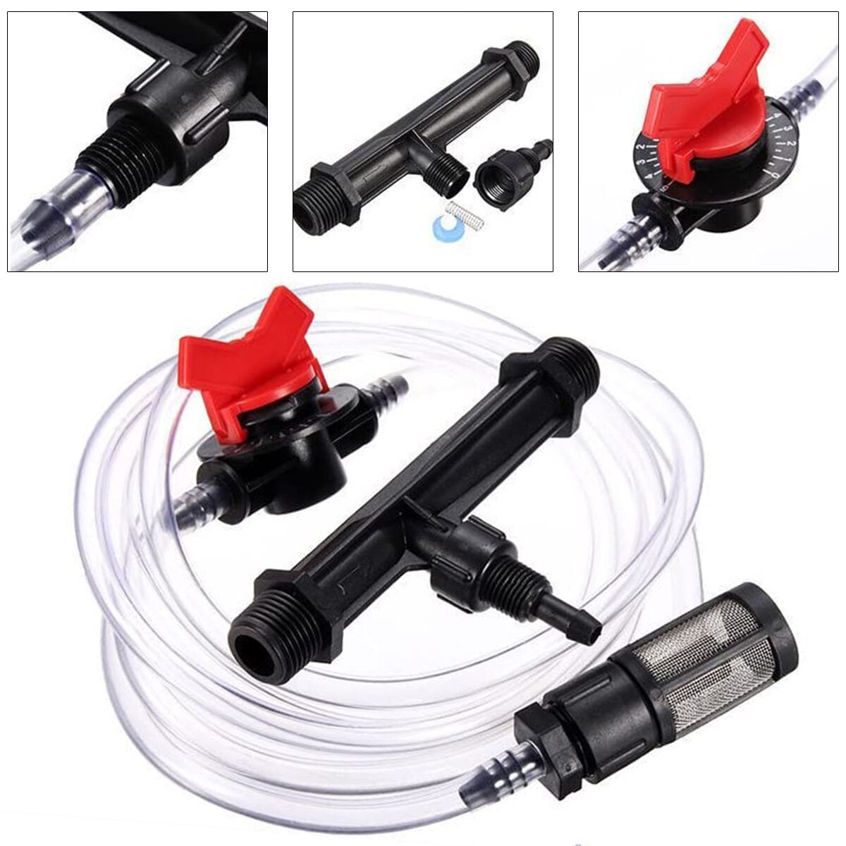 Irrigation Kit Includes Fertilizer Injector Water Tube With Flow Controller Filter For Through Drip Irrigation System