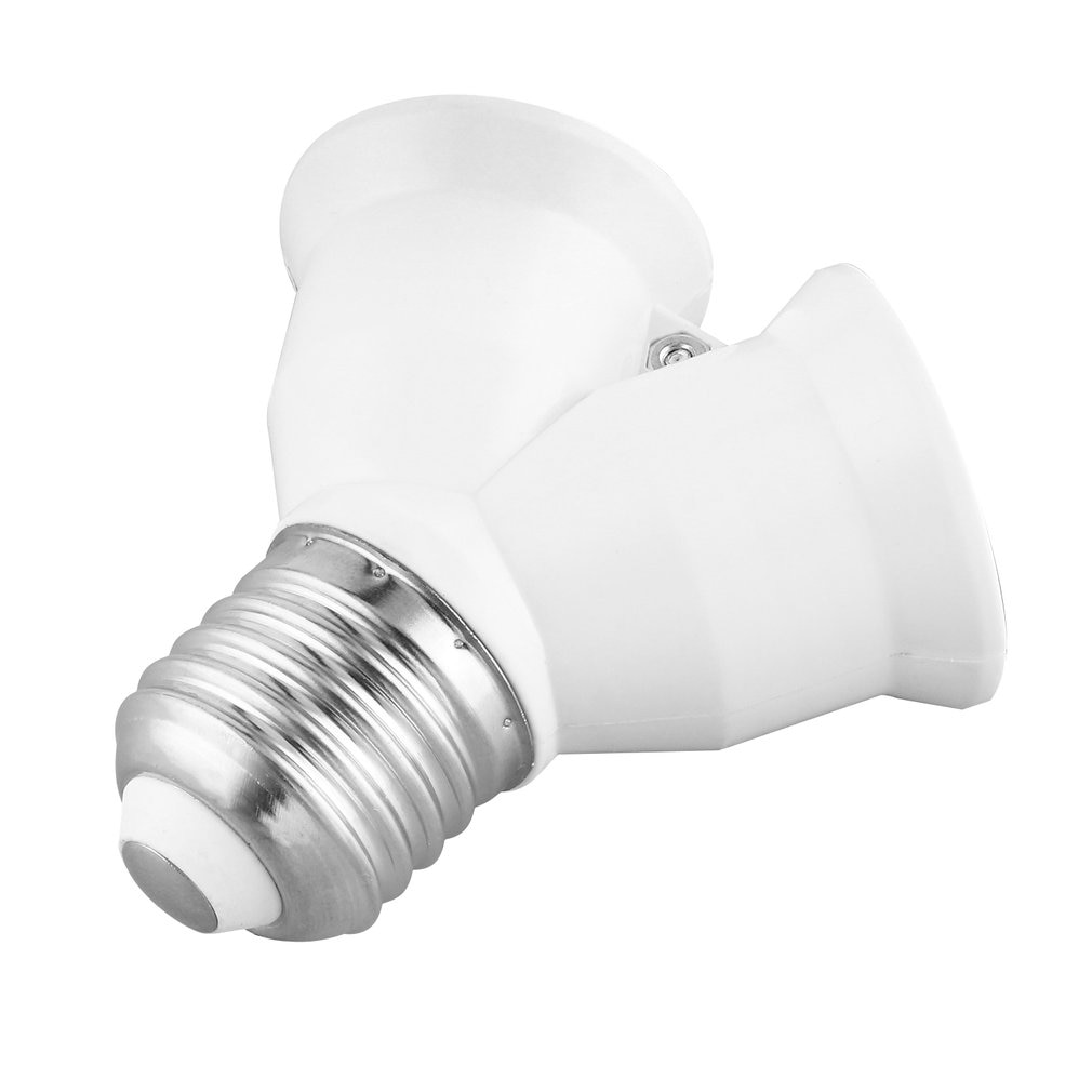 1 pièces nouveauté LED halogène E27 à 2 E27 Y forme lampe ampoule séparateur adaptateur convertisseur dans le monde entier