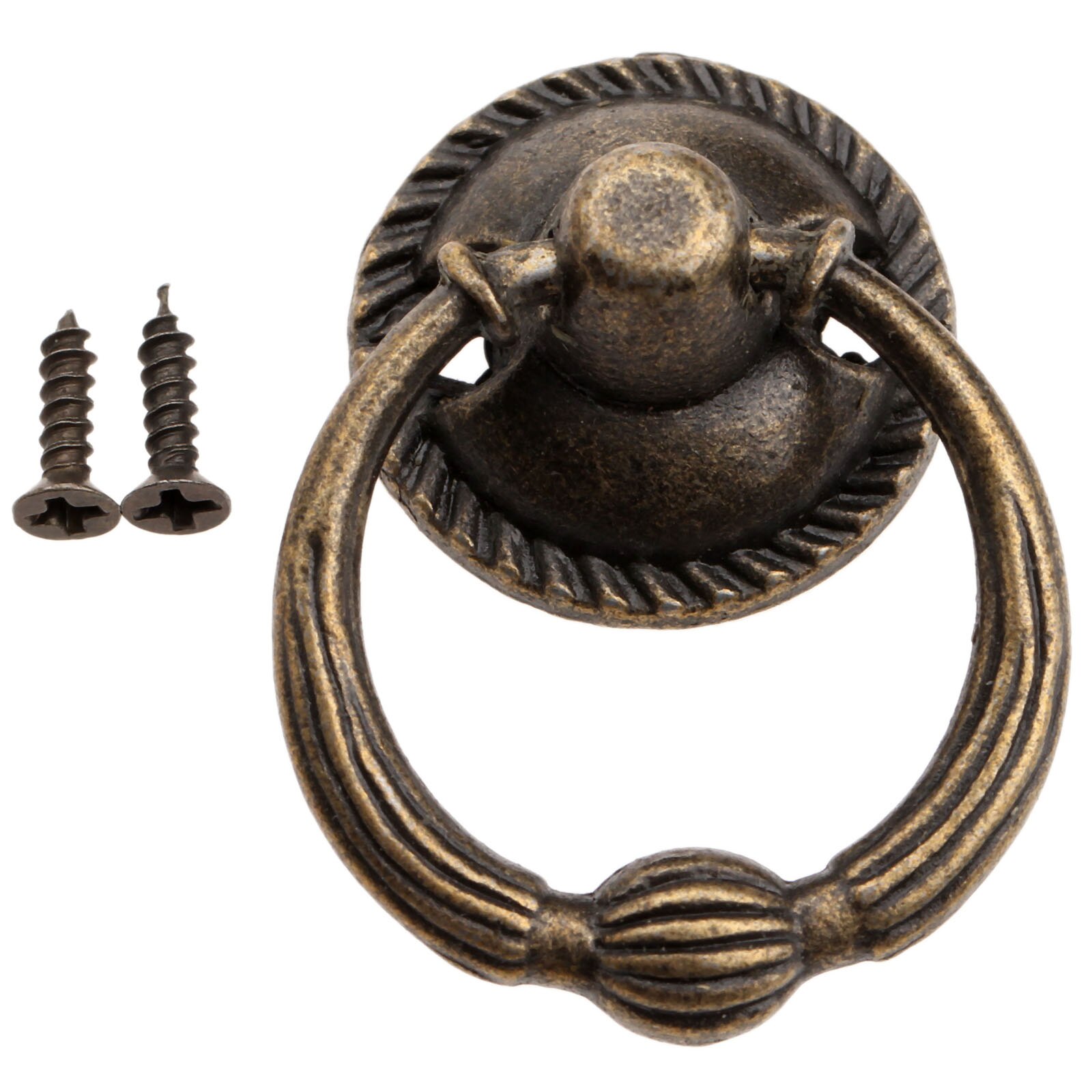 1 Pc 37*27 Mm Antieke Bronzen Sieraden Doos Handgrepen Mini Ladeblok Trekt Vintage Bureau Deurknoppen