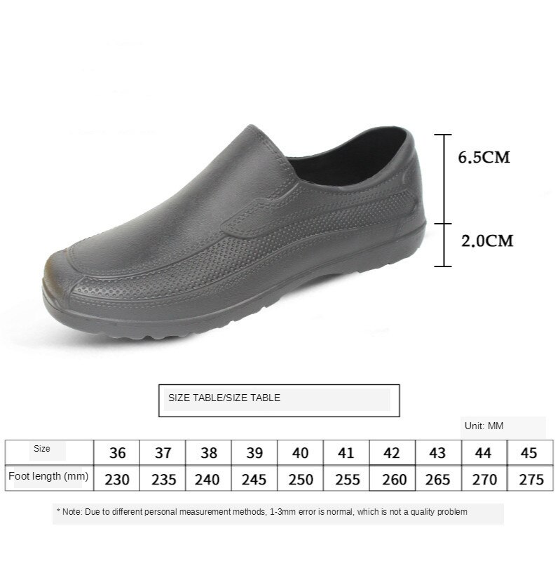 Chef Waiter Shoes Food Factory Water Shoes Men Women Sanitary EVA Workshop Kitchen Restaurant Food Service Catering Work Shoes
