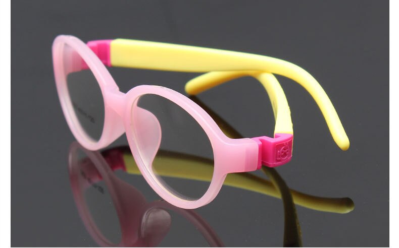 Detachable Rubber Leg Kid Glasses Eyeglasses Kids Frames Optical Eyewear for Children No Screw Safe TR Food Grade Myopia Lense: C7