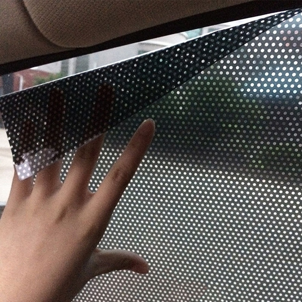 2 sztuk/partia boczne osłony przeciwsłoneczne krem robić opalania naklejka foliowa samochodu stylizacja pokrywy 42*38Cm UV naklejki osłony przeciwsłoneczne robić samochodu naklejki elektrostatyczne