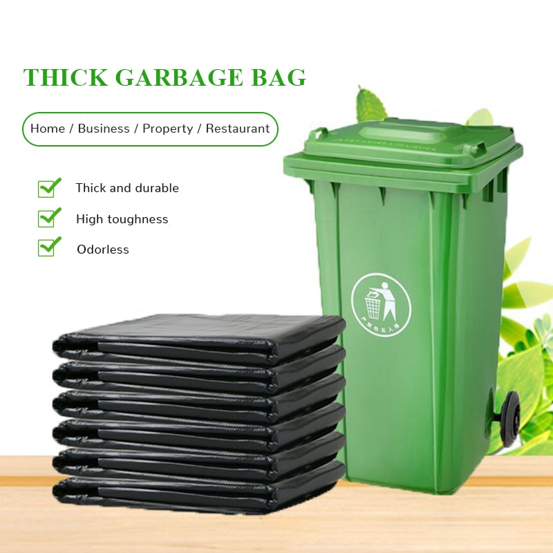 50/100 Uds bolsas de basura grandes negras gruesas bolsas de basura desechables de plástico de privacidad 80x100CM #9