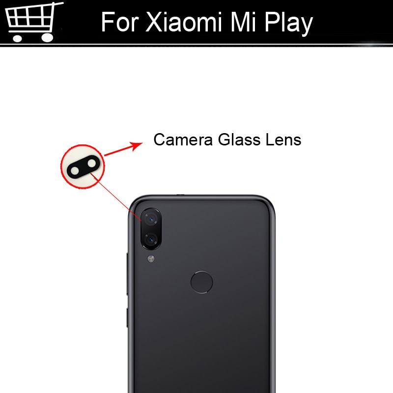 Voor Xiaomi Mi Spelen Achter Terug Camera Glazen Lens Voor Xiaomi Mi Spelen Reparatie Onderdelen Xiaomimi Spelen vervanging
