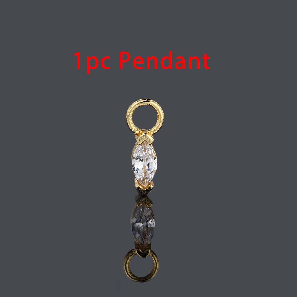 1PC Little Star Moon Snake Crystal Charms Pendant Helix Daith Earrings for Women Hanging Matching Piercing Lobe Tragus Jewelry