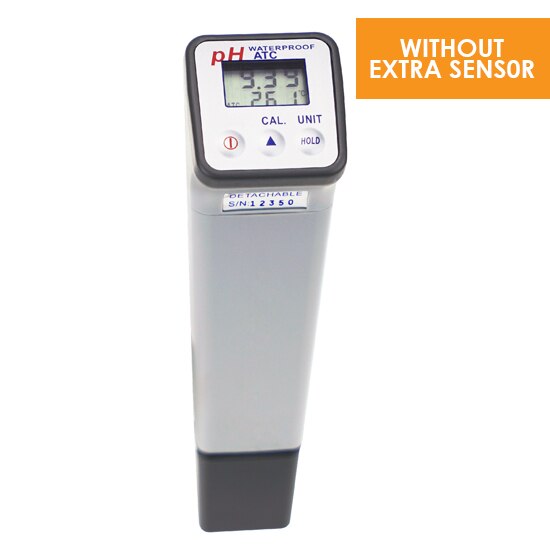 Digital pH & Temperature Meter 0~14PH 3 Points Calibration IP66 Splashproof & Dustproof Dual Digital Tester Pools Water Testing: 869-0