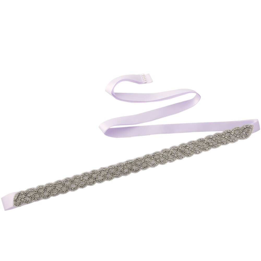 TRiXY S216-S atemberaubend Strass Gürtel Braut Gürtel Brautjungfer Gürtel für Kleid Hochzeit Kleid Gürtel Bling Gürtel für Frauen Taille Band: violett