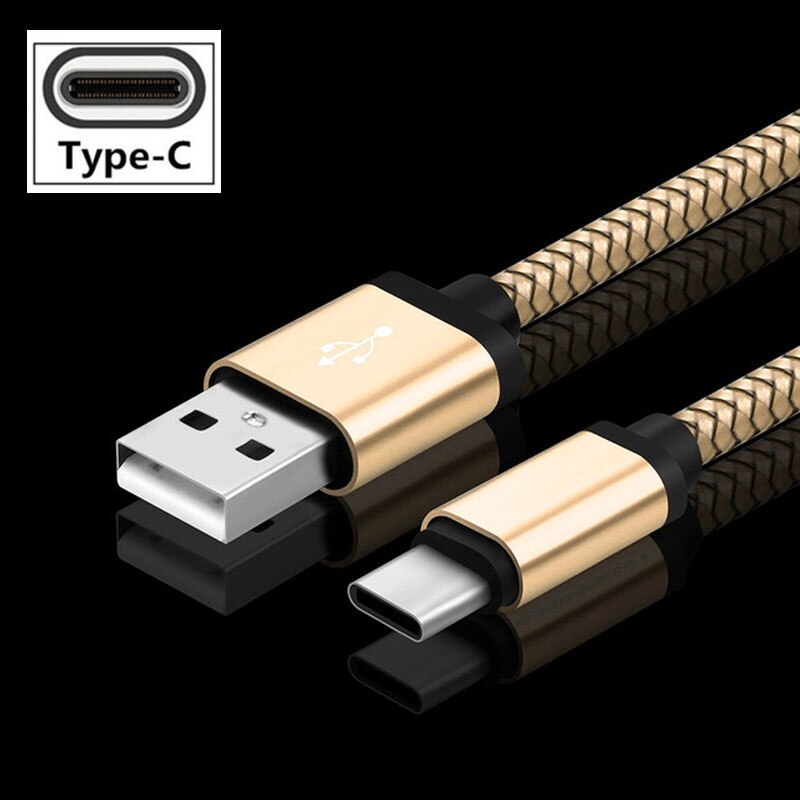 Usb Type C Kabel USB-C Mobiele Telefoon Snel Opladen Lader Kabel Voor Oppo A74 A94 A54 5G A93 A73 a53 A5 A9 A52 A72 A92 S: Gold