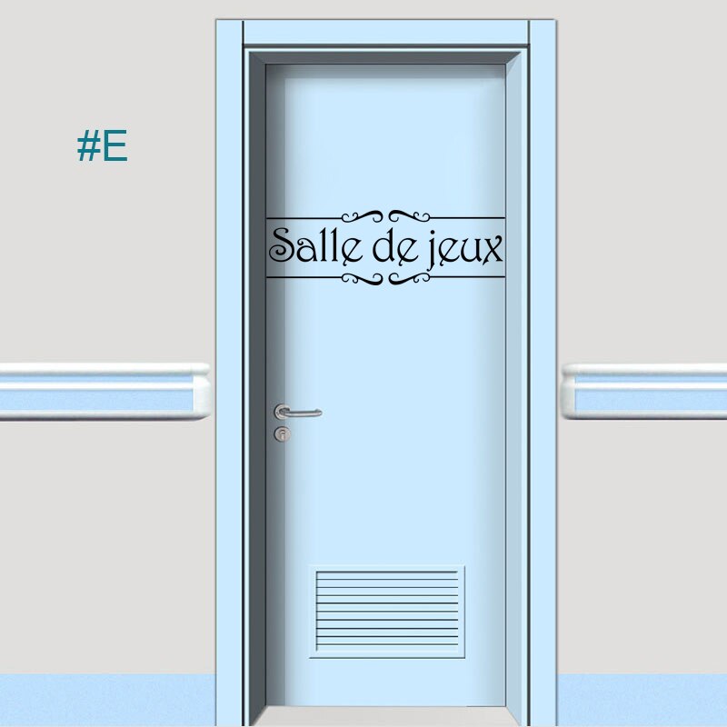 Kililaya Muurstickers Salle De Bain Muur Decor Sticker Salon Keuken Vinyl Muurschildering Buanderie Bureau Deur Teken Stickers: E / 39CM Wide