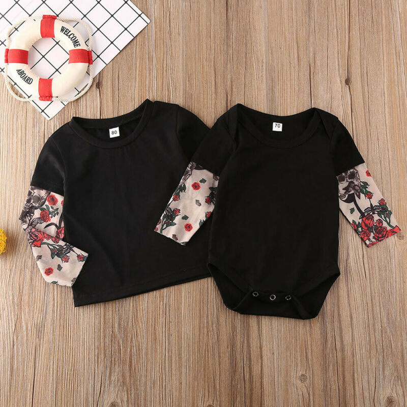 Brand Baby T-Shirts Pasgeboren Peuter Baby Kid Jongen Meisje Met Lange Mouwen Tops T Shirts Jumpsuit Katoen Patchwork Mode