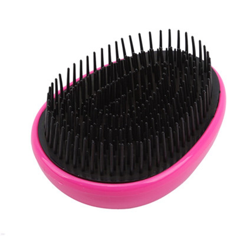 Kreative Ei Magie Haarbürste Haar Kamm Verwicklung Entwirren Kamm Kopf Kopfhaut Massage Kamm Salon Dusche Haar Styling Werkzeuge 1PC: Rose rot